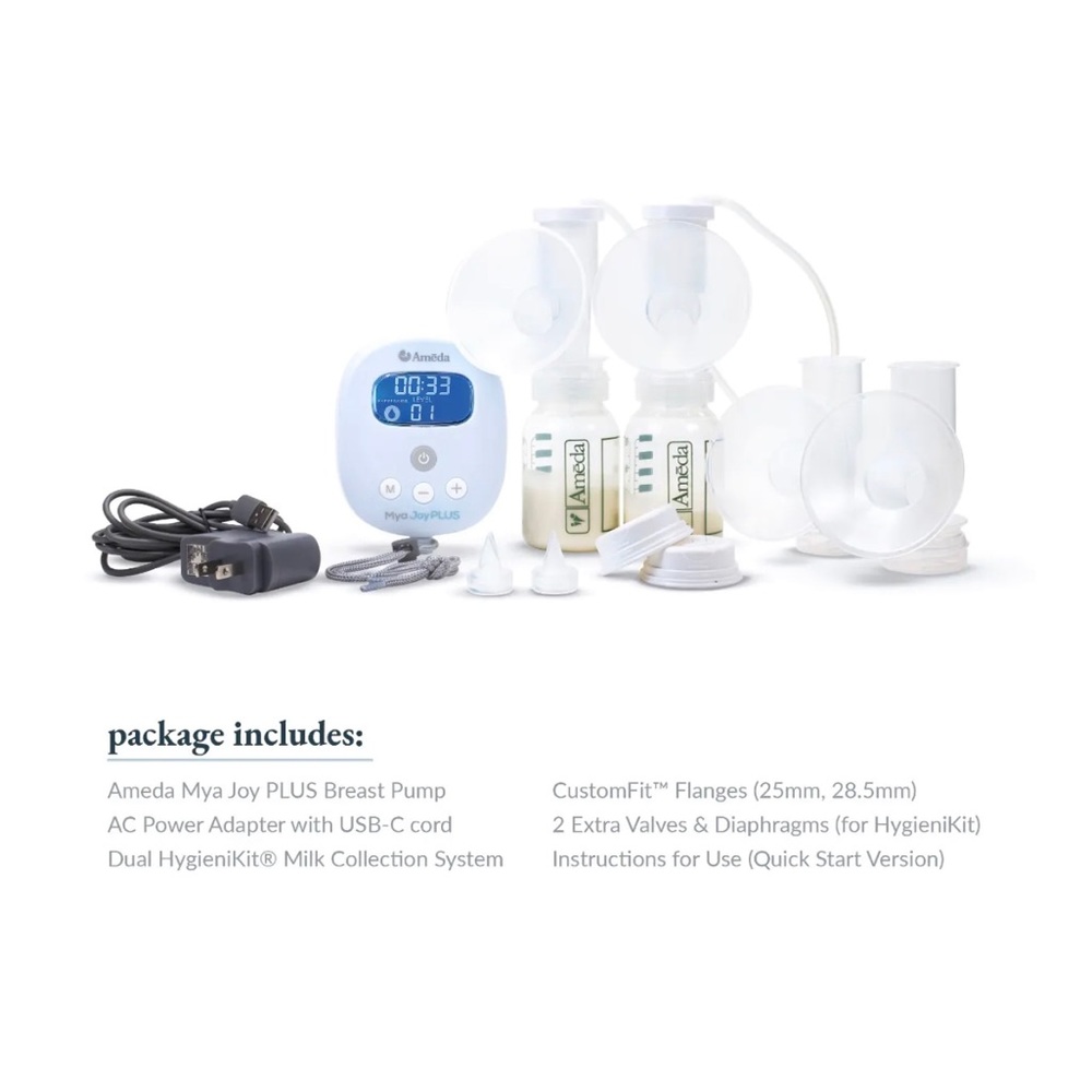 Ameda Mya Joy Plus double electric breast pump- NEW